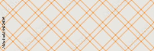 Paint check textile background, page fabric vector texture. Bed plaid seamless pattern tartan in sterling silver and orange colors.