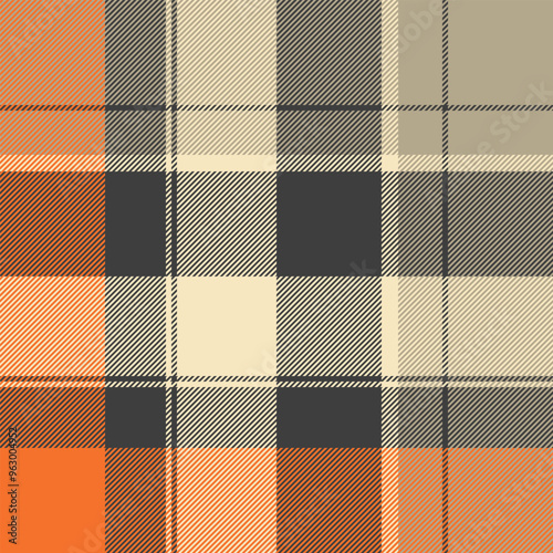 Gorgeous seamless pattern tartan, african textile texture plaid. Revival vector fabric background check in grey and pastel colors.