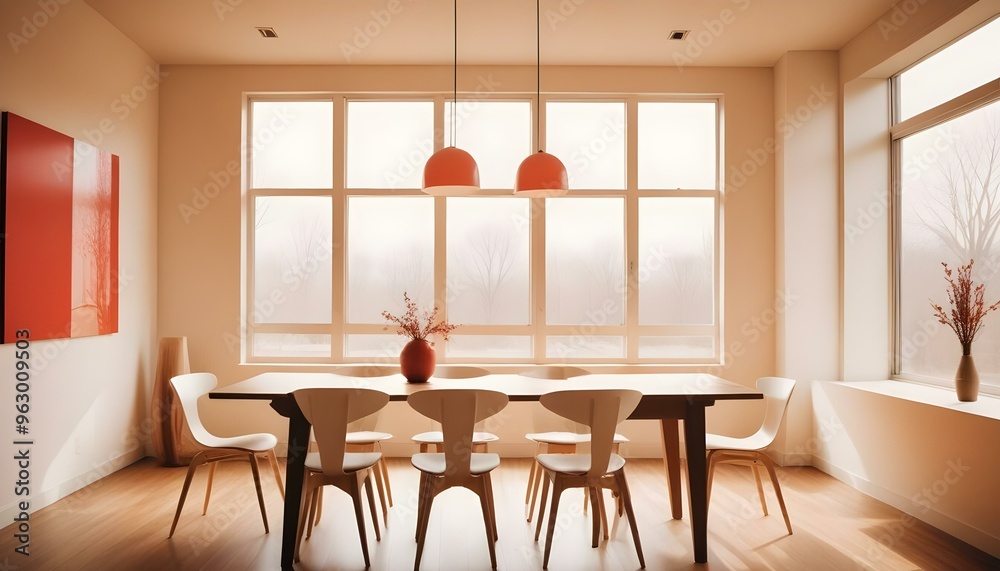 Fototapeta premium Photo interior modern design room 3d illustration