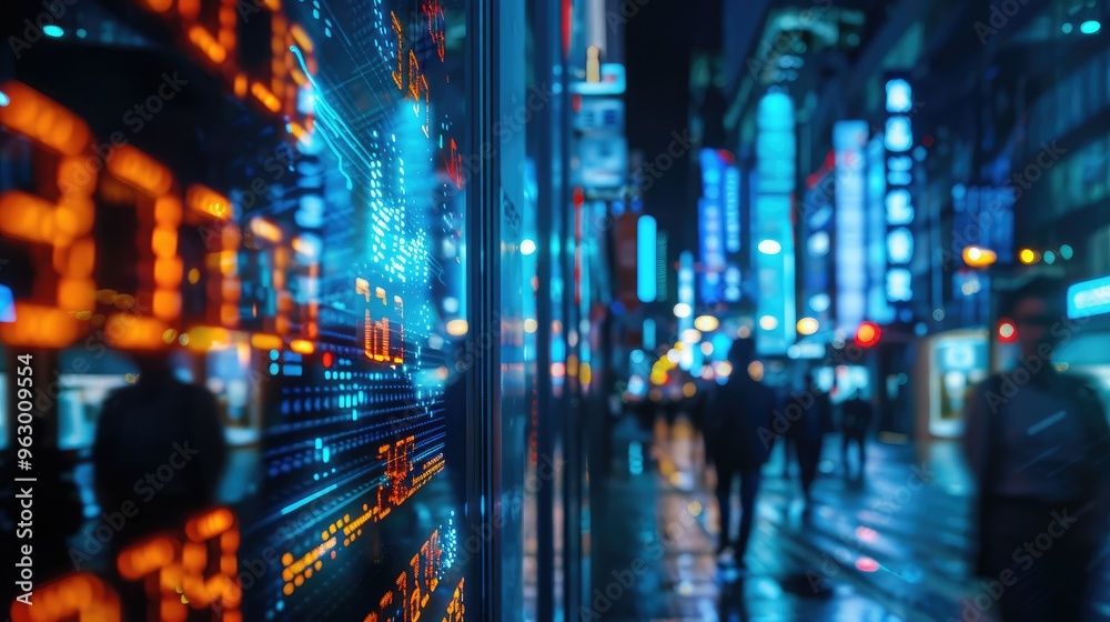 Stock market investment Financial and banking data Technology finance currency matrix Stock market investment Financial and banking data Technology finance currency matrix