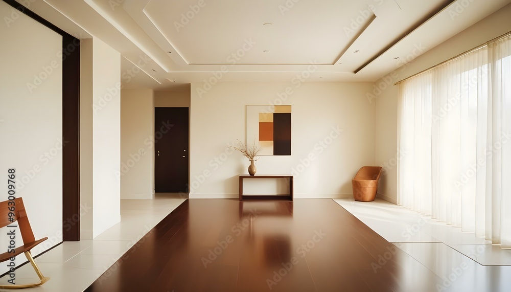 Fototapeta premium Photo interior modern design room 3d illustration