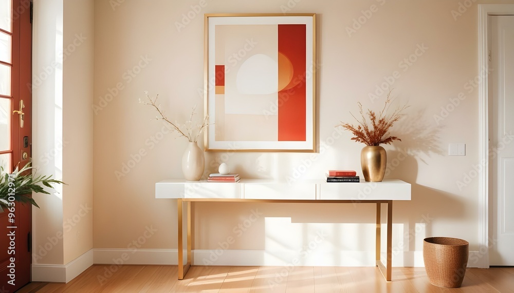 Photo interior modern design room 3d illustration Photo interior modern design room 3d illustration