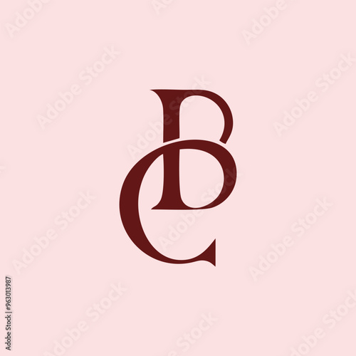 Professional BC monogram logo design in a contemporary and elegant style, ideal for corporate branding