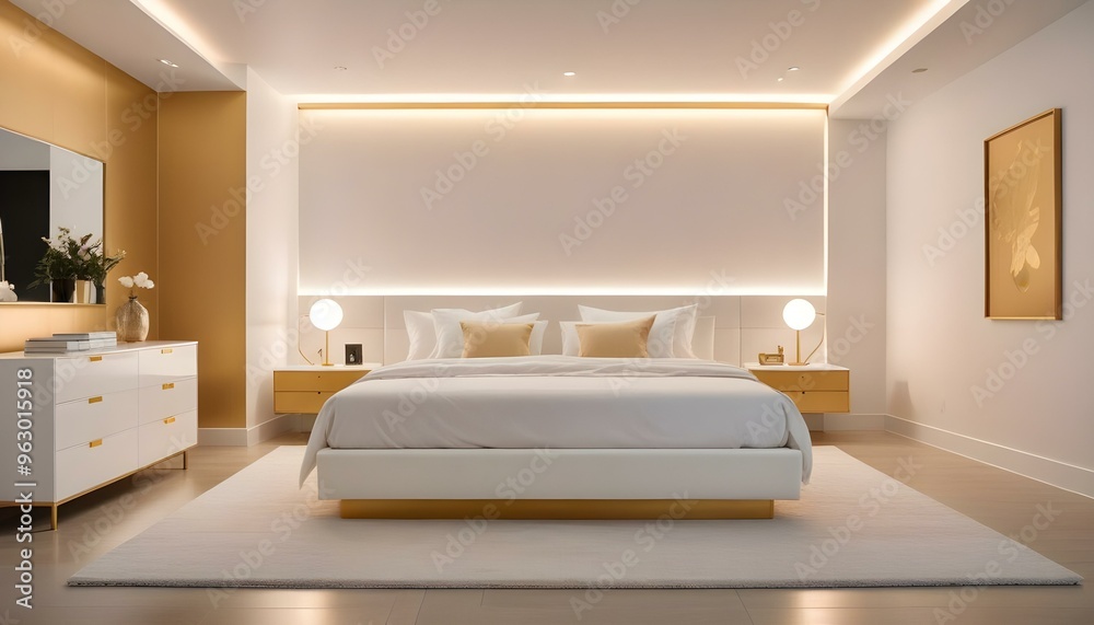 Photo interior modern design room 3d illustration Photo interior modern design room 3d illustration