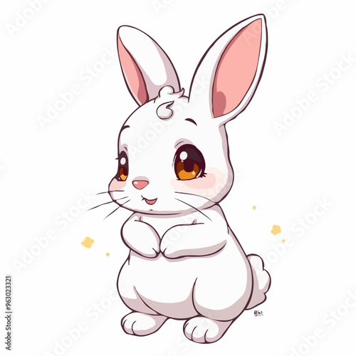 Süßes Cartoon-Kaninchen