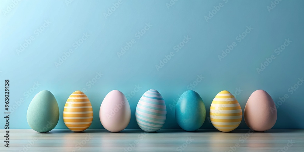 Minimalist Easter design with clean lines and simple shapes Minimalist Easter design with clean lines and simple shapes