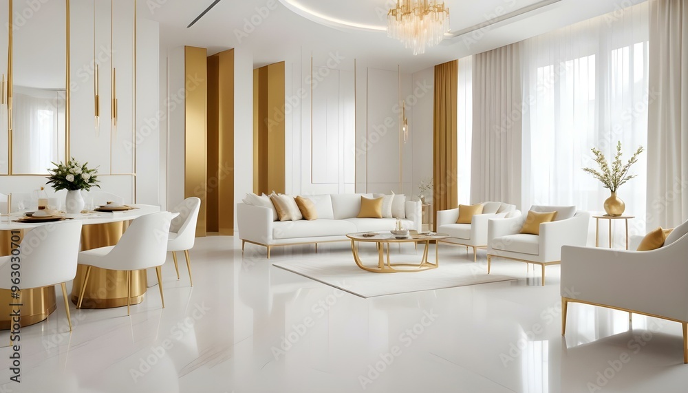 Photo interior modern design room 3d illustration