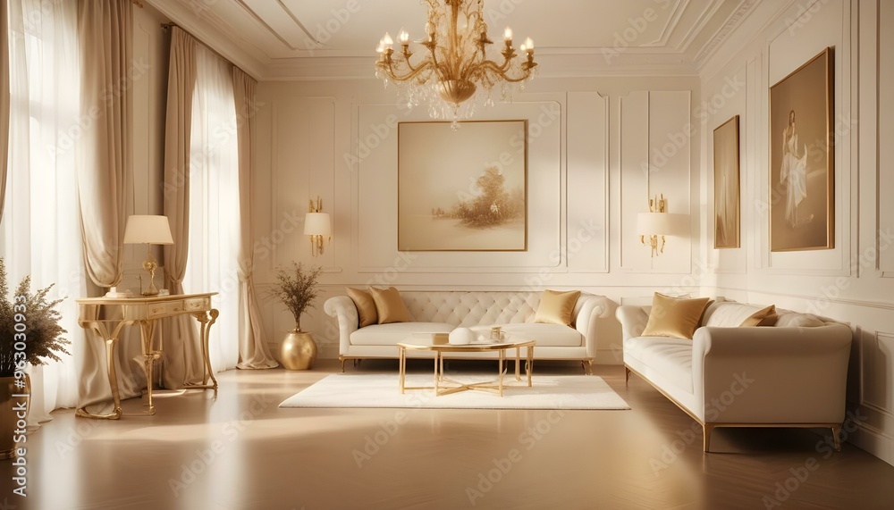 Photo interior modern design room 3d illustration
