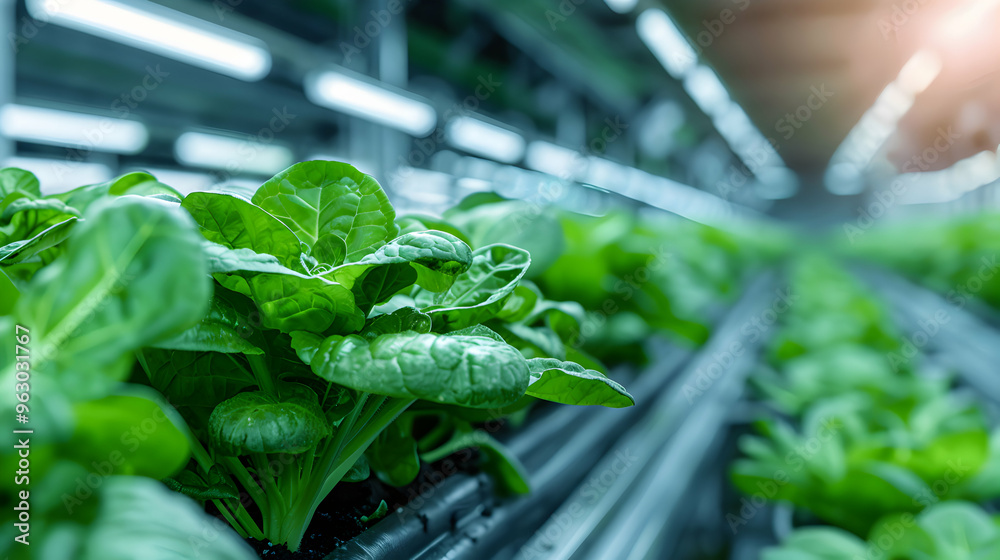 Modern Vertical Farm With Multiple Rows And Layers Modern Vertical Farm With Multiple Rows And Layers