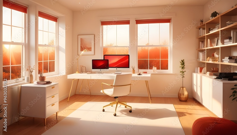 Photo interior modern design room 3d illustration Photo interior modern design room 3d illustration