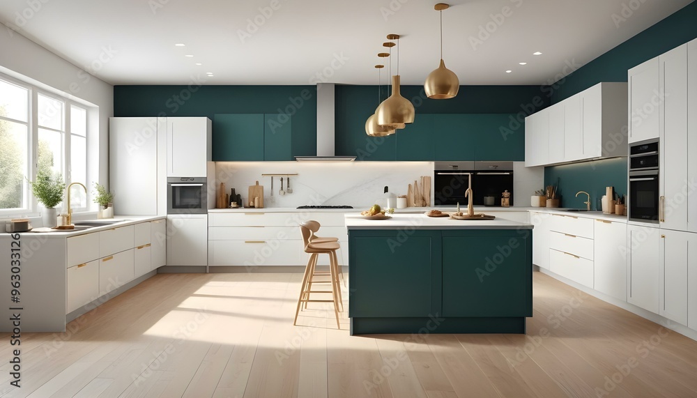 Photo interior modern design room 3d illustration Photo interior modern design room 3d illustration