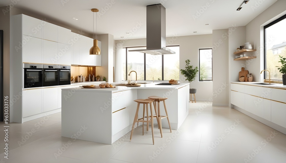 Photo interior modern design room 3d illustration Photo interior modern design room 3d illustration