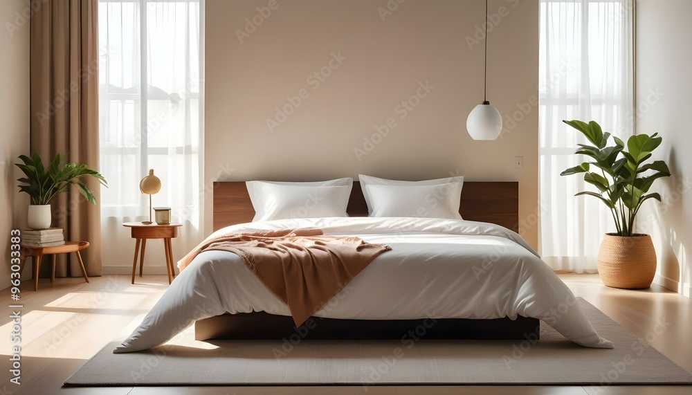 Photo interior modern design room 3d illustration Photo interior modern design room 3d illustration
