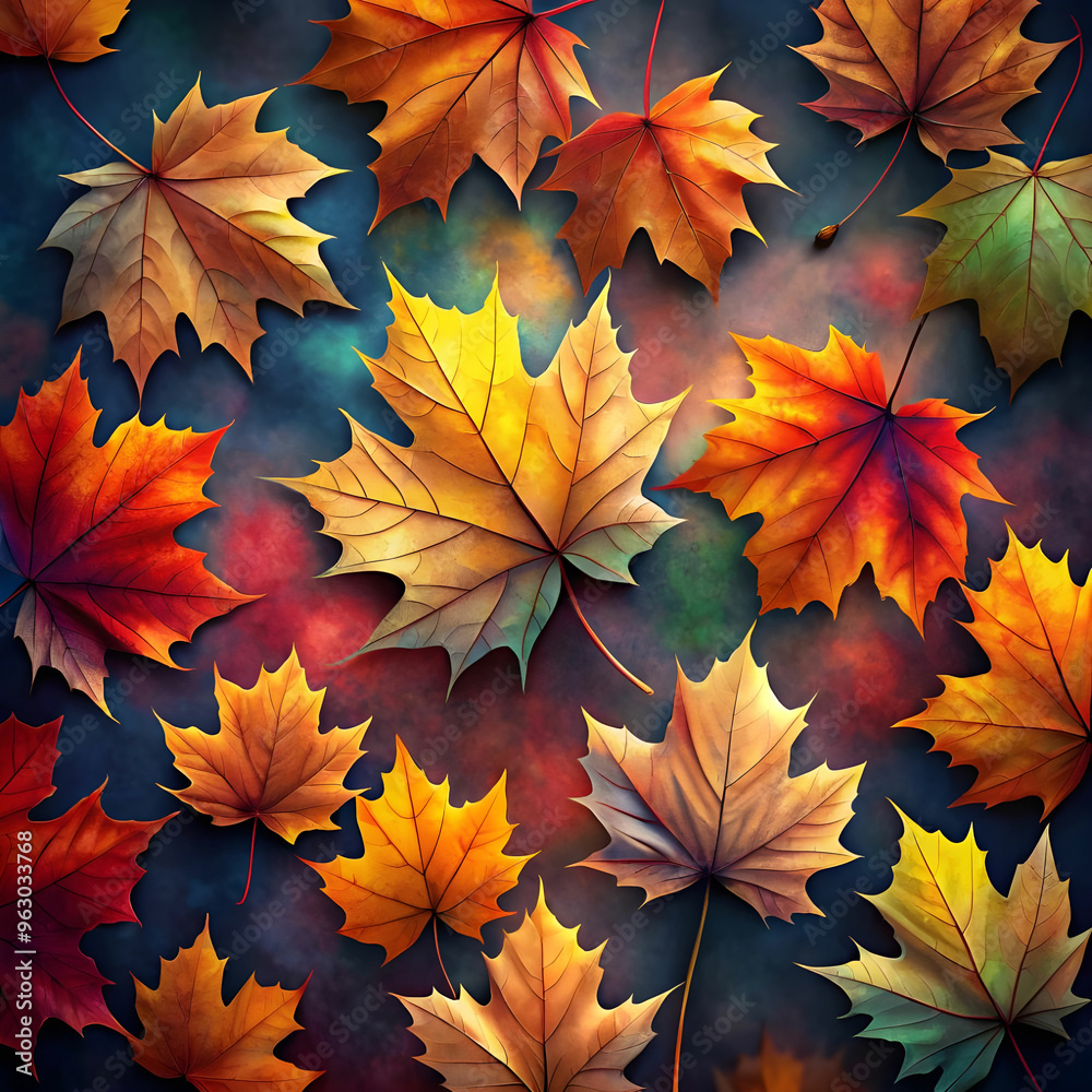 ai generated fall leaves picture ai generated fall leaves picture