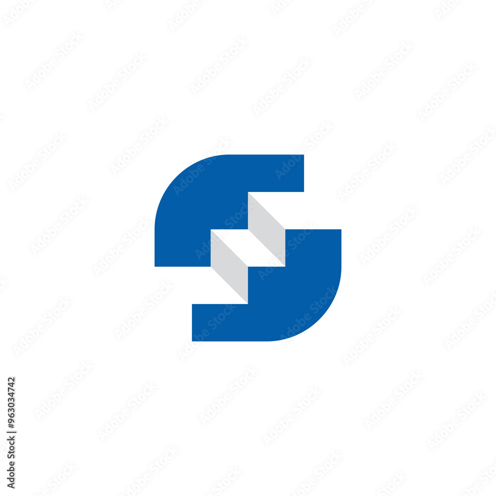Letter S Steps Stairs Logo design vector template Letter S Steps Stairs Logo design vector template