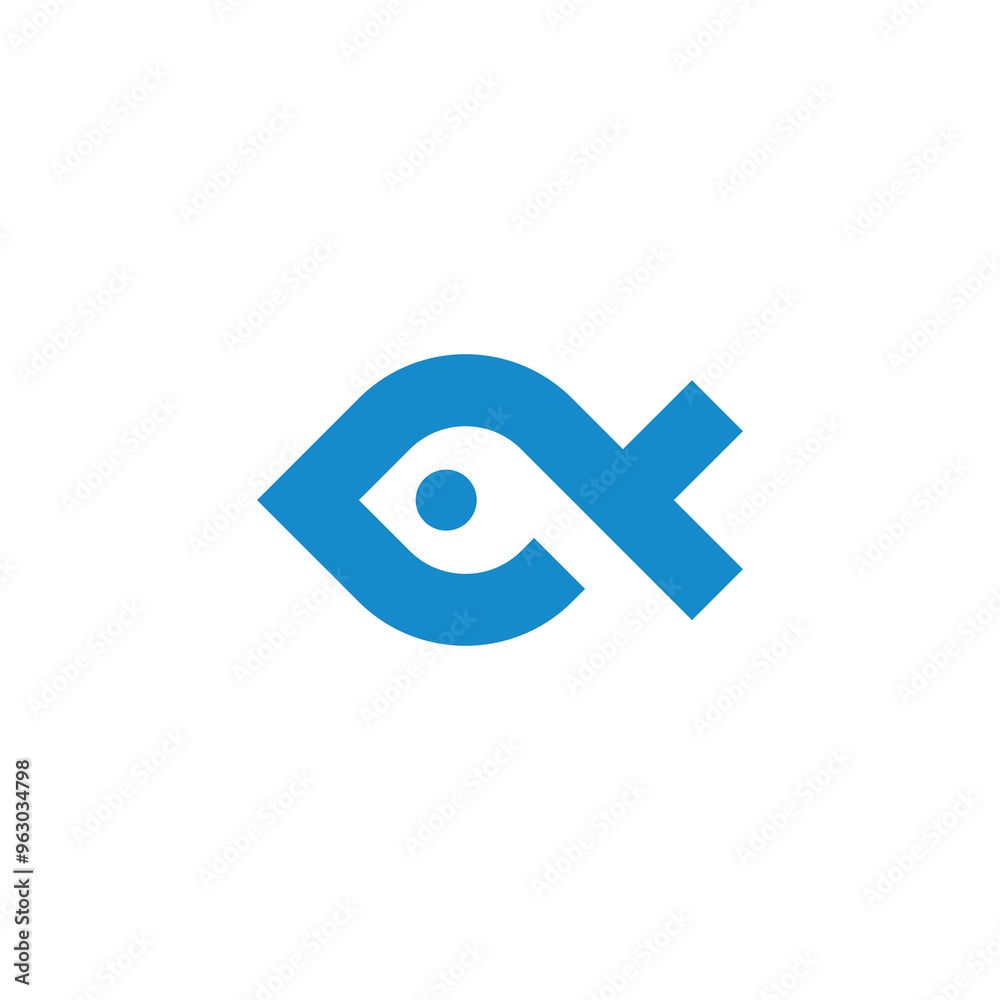 Minimal Fish Logo design vector template Minimal Fish Logo design vector template