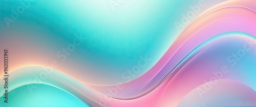 Serene Seascape, Pastel Paradise, Dreamy Dunes background glass texture color gradient with copy space