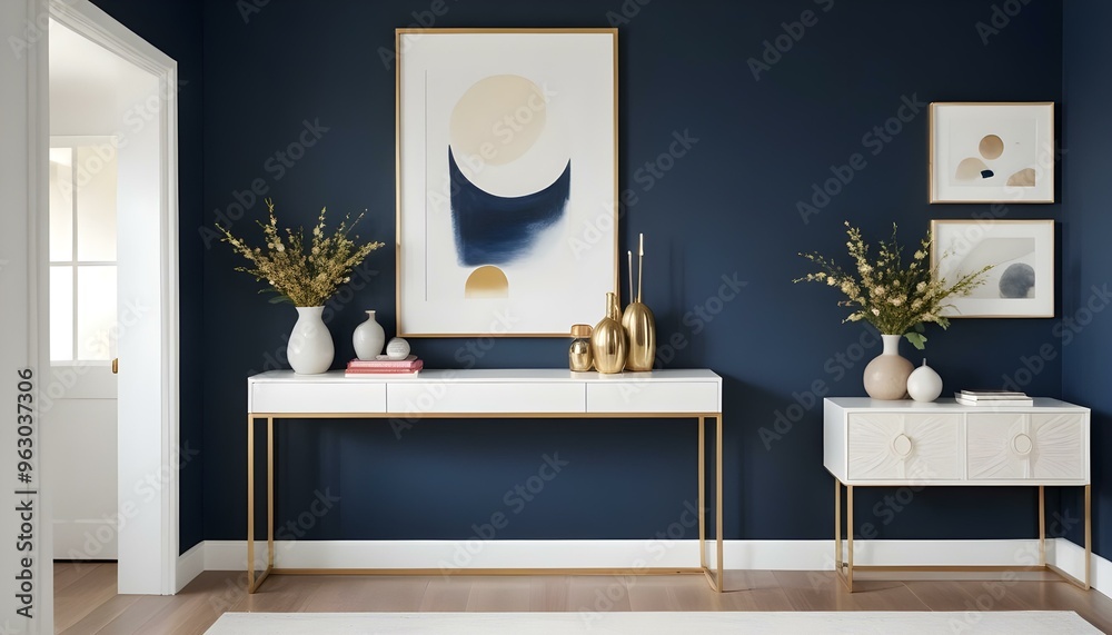 Photo interior modern design room 3d illustration Photo interior modern design room 3d illustration