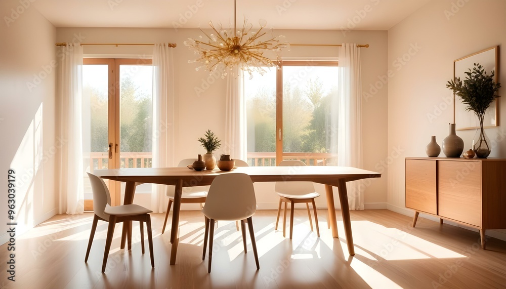 Fototapeta premium Photo interior modern design room 3d illustration