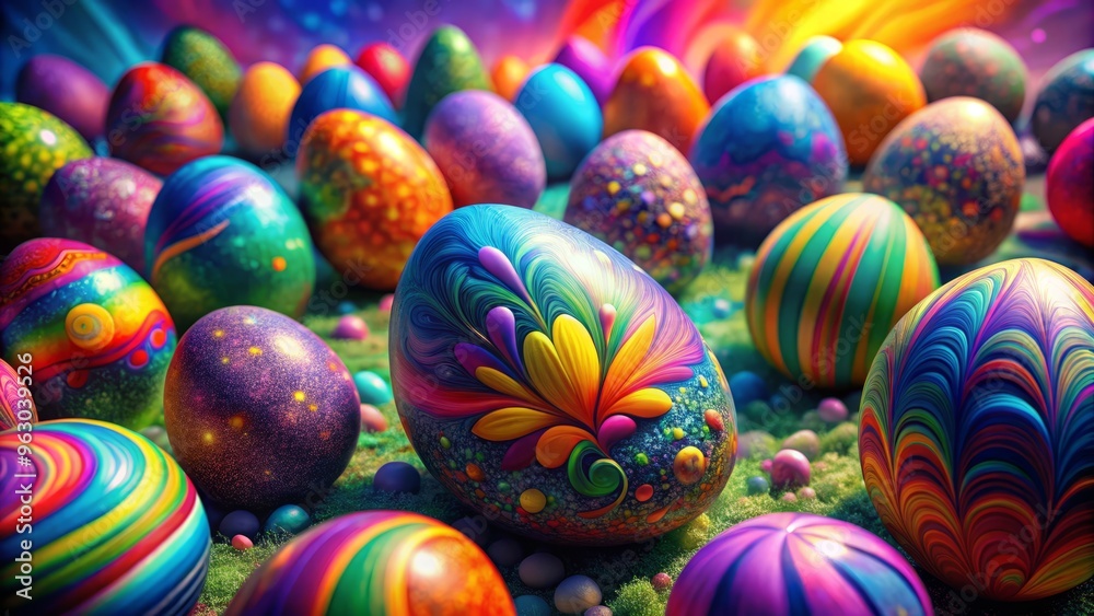 Rainbow Bright Easter Eggs psychedelic colorful dreamy Rainbow Bright Easter Eggs psychedelic colorful dreamy