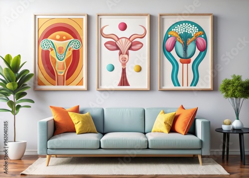 modern living room with sofa photo