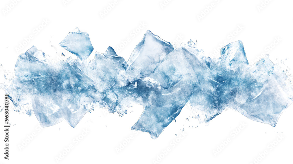 Abstract Glitch Art Background with Ice Texture Abstract Glitch Art Background with Ice Texture