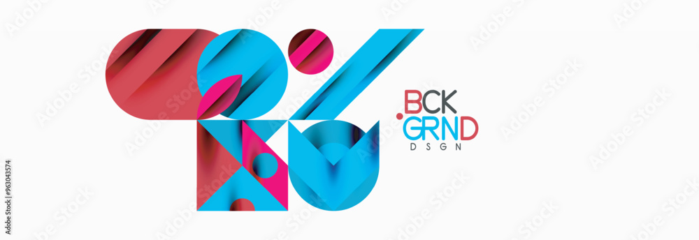 Trendy triangles lines, round elements and circles. Vector Illustration For Wallpaper, Banner, Background, Card, Book Illustration, landing page