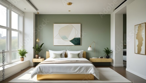 Photo interior modern design room 3d illustration