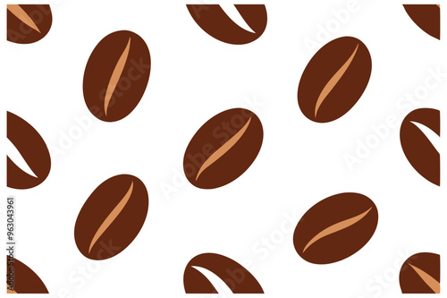 Stylish coffee beans vector illustration, ideal for cafes, logos, packaging, and decor. Add a touch of aromatic charm to your design projects with this versatile graphic.