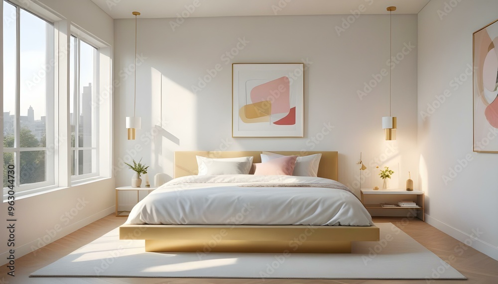 Photo interior modern design room 3d illustration Photo interior modern design room 3d illustration