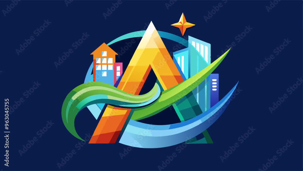 A letter alphabet business logo vector design. Modern concept A letter alphabet business logo vector design. Modern concept