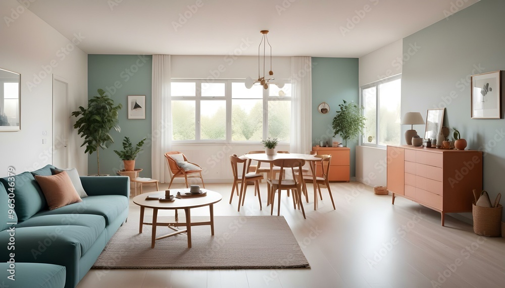 Photo interior modern design room 3d illustration Photo interior modern design room 3d illustration