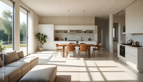 Photo interior modern design room 3d illustration