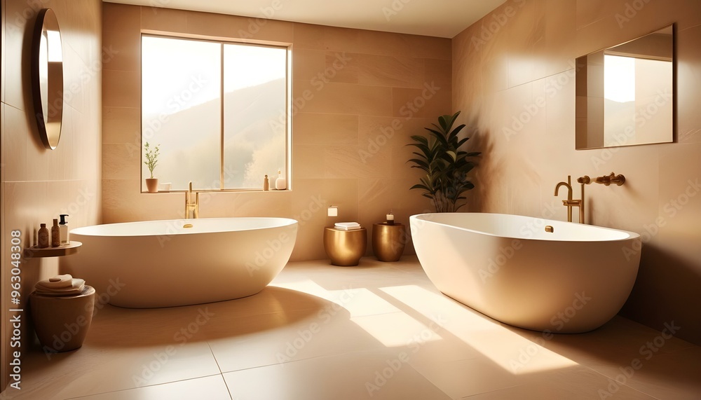 Photo interior modern design room 3d illustration Photo interior modern design room 3d illustration