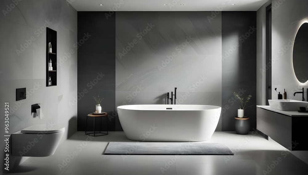 Photo interior modern design room 3d illustration Photo interior modern design room 3d illustration