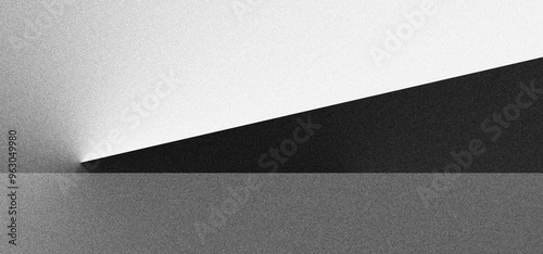 Black white grainy background, monochrome gray noisy texture dark grunge banner, header poster cover backdrop design photo