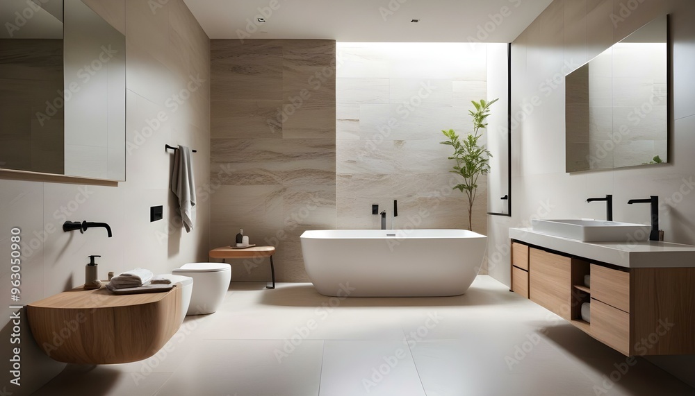 Photo interior modern design room 3d illustration Photo interior modern design room 3d illustration