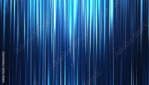 Abstract Blue Light Lines