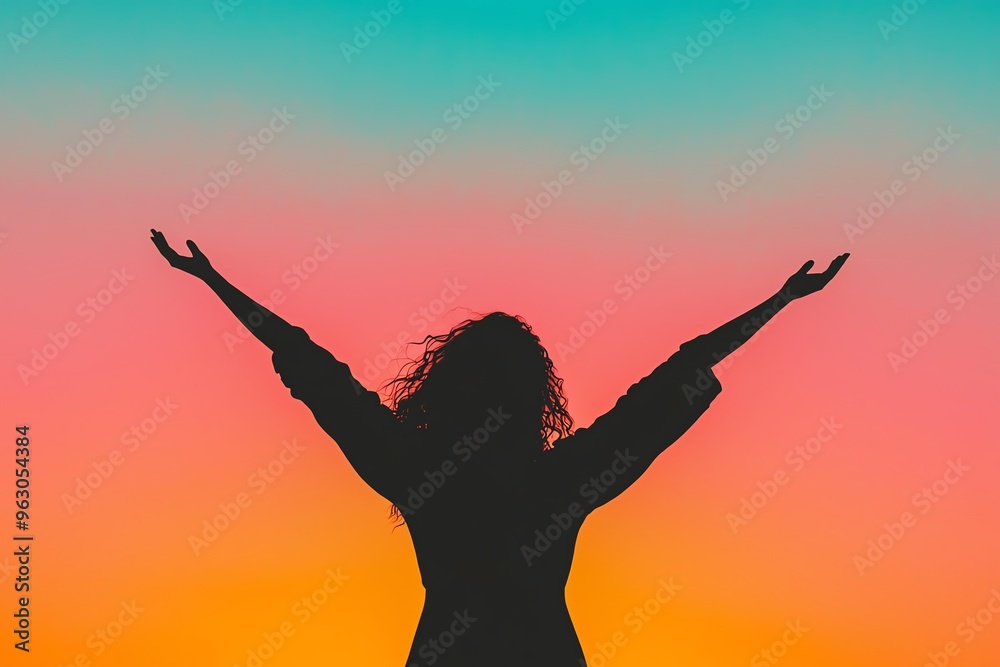 A vibrant glow around a silhouette of a woman dancing at sunset, capturing the essence of freedom and joy, sunset glowtime, emotional and inspiring A vibrant glow around a silhouette of a woman dancing at sunset, capturing the essence of freedom and joy, sunset glowtime, emotional and inspiring