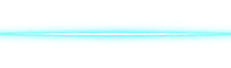 Glowing light line in blue color isolated on white. Futuristic neon line sign. Sparkle design element