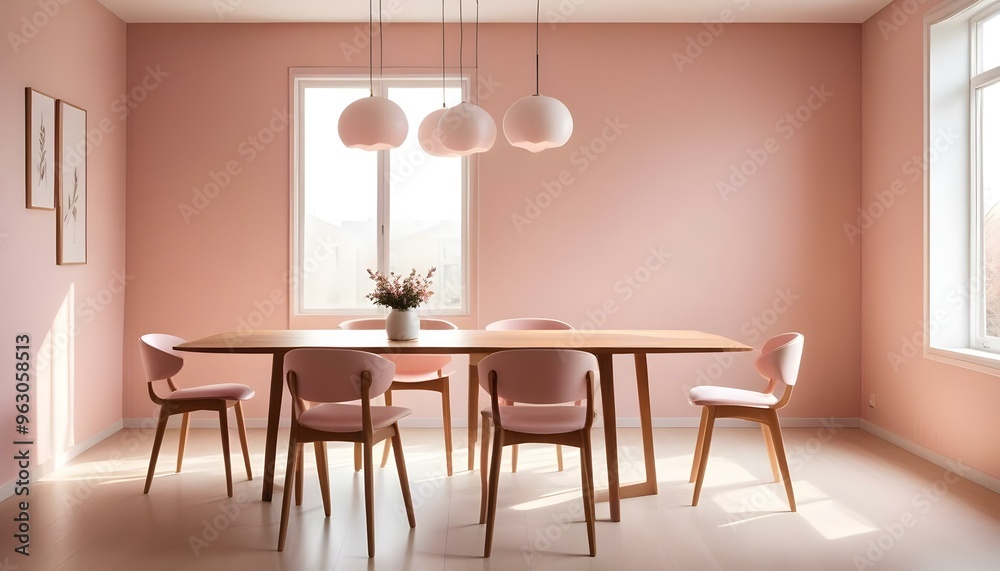 Fototapeta premium Photo interior modern design room 3d illustration