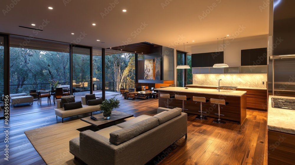 Modern Home Interior Design with a View Modern Home Interior Design with a View