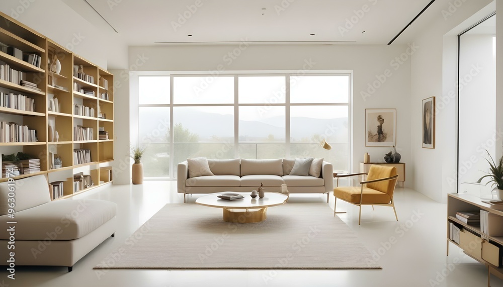 Photo interior modern design room 3d illustration Photo interior modern design room 3d illustration