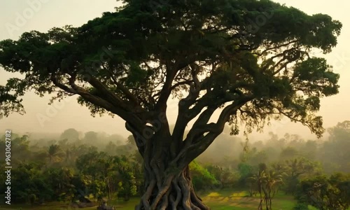 3d view of banyan tree