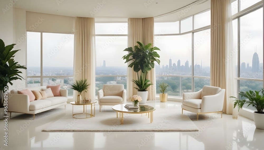 Photo interior modern design room 3d illustration Photo interior modern design room 3d illustration