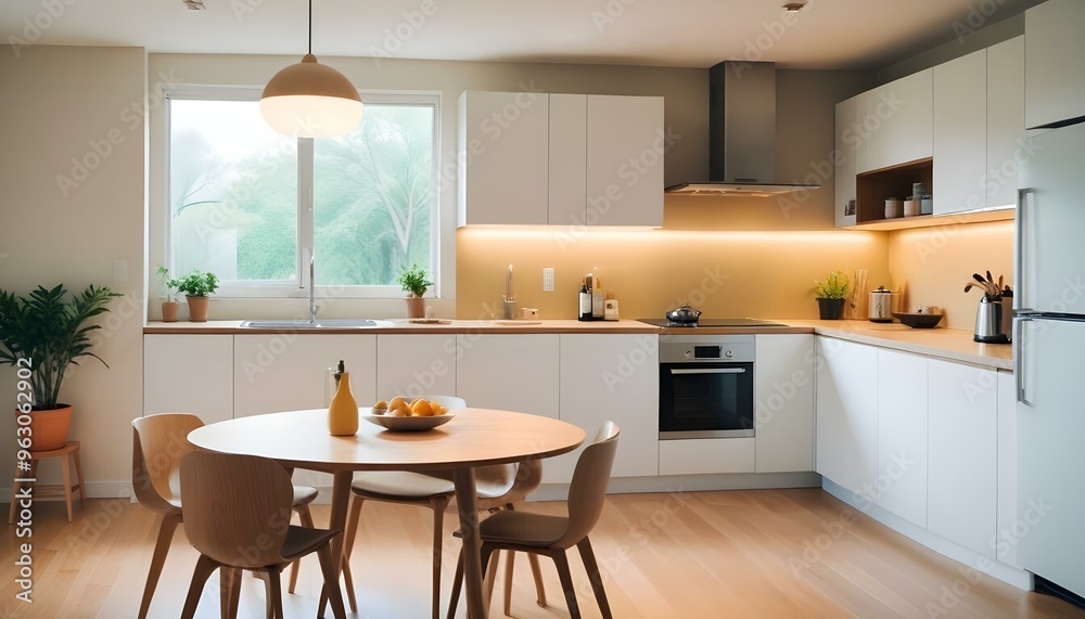 Fototapeta premium Photo interior modern design room 3d illustration