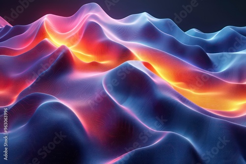 abstract wavy geometric background design