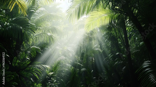 Sunlight Through the Jungle Canopy