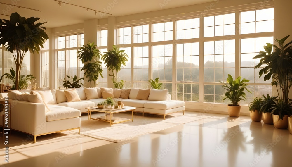 Photo interior modern design room 3d illustration Photo interior modern design room 3d illustration