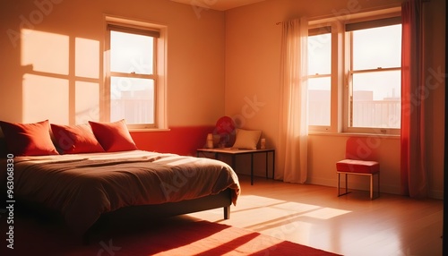 Photo interior modern design room 3d illustration